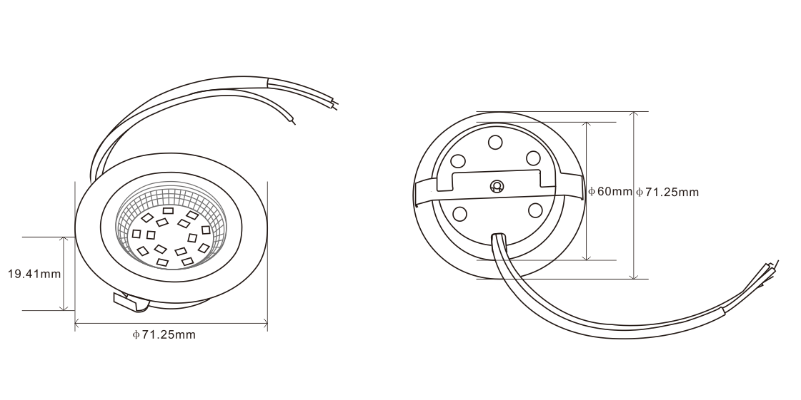 Under Cabinet Light Series / 1.2W Under Cabinet Non-dimmable Led Light