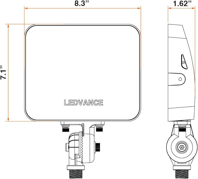 LEDVANCE Flood 35-45-60W/ 120-347 Volt/ 5250-6750-9000 Lumens/ 3CCT 3000/4000/5000K