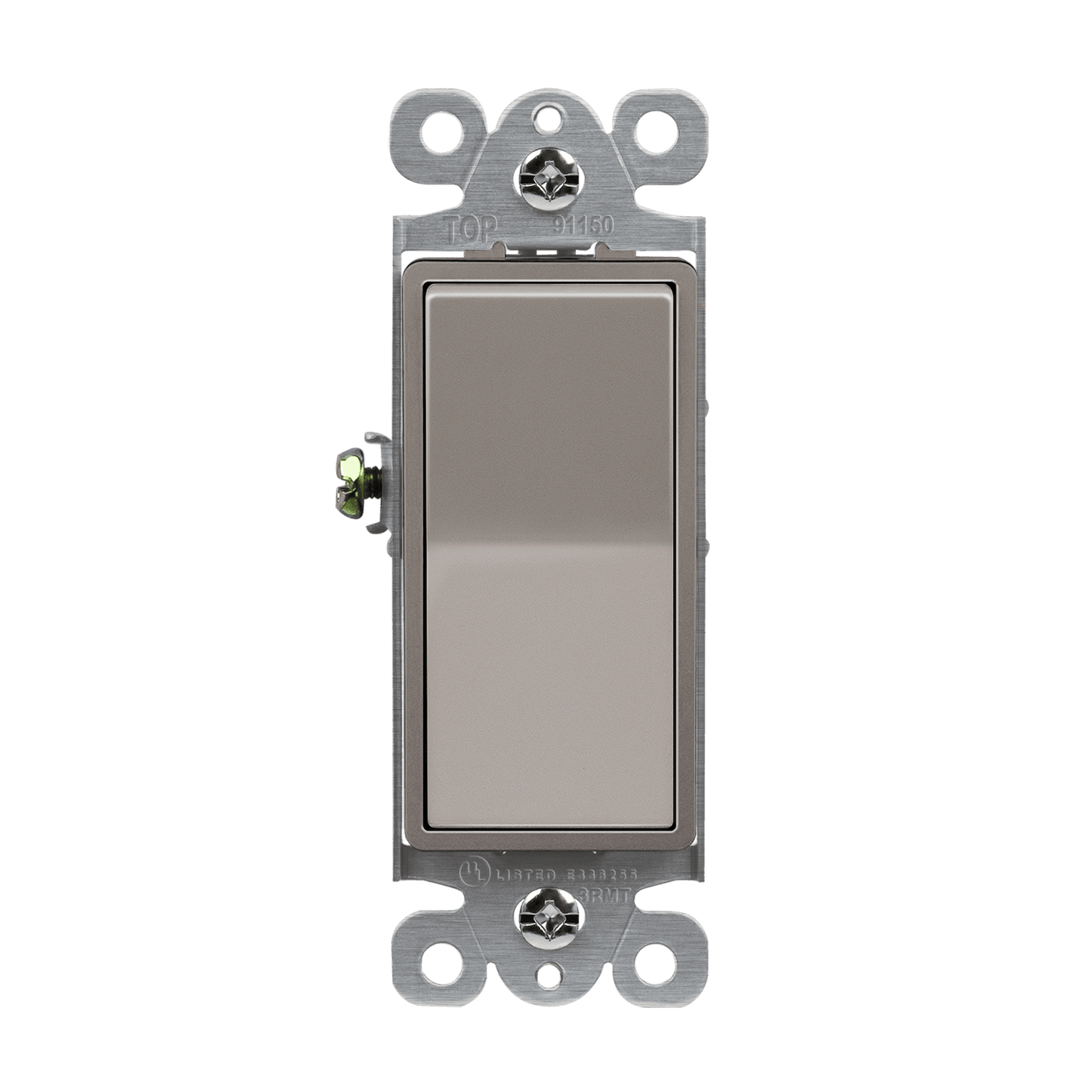 Single Pole Decorator Switch Nickel Finish