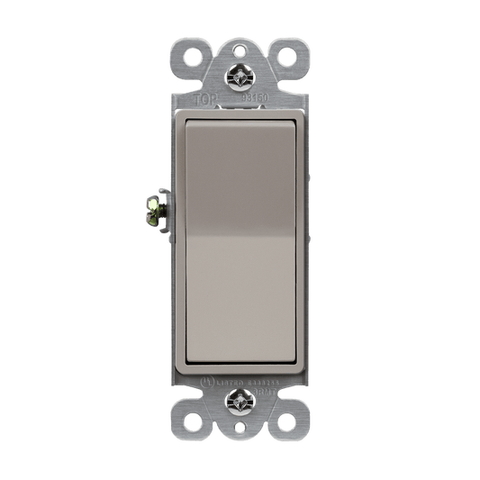 3-Way Decorator Switch Nickel Finish