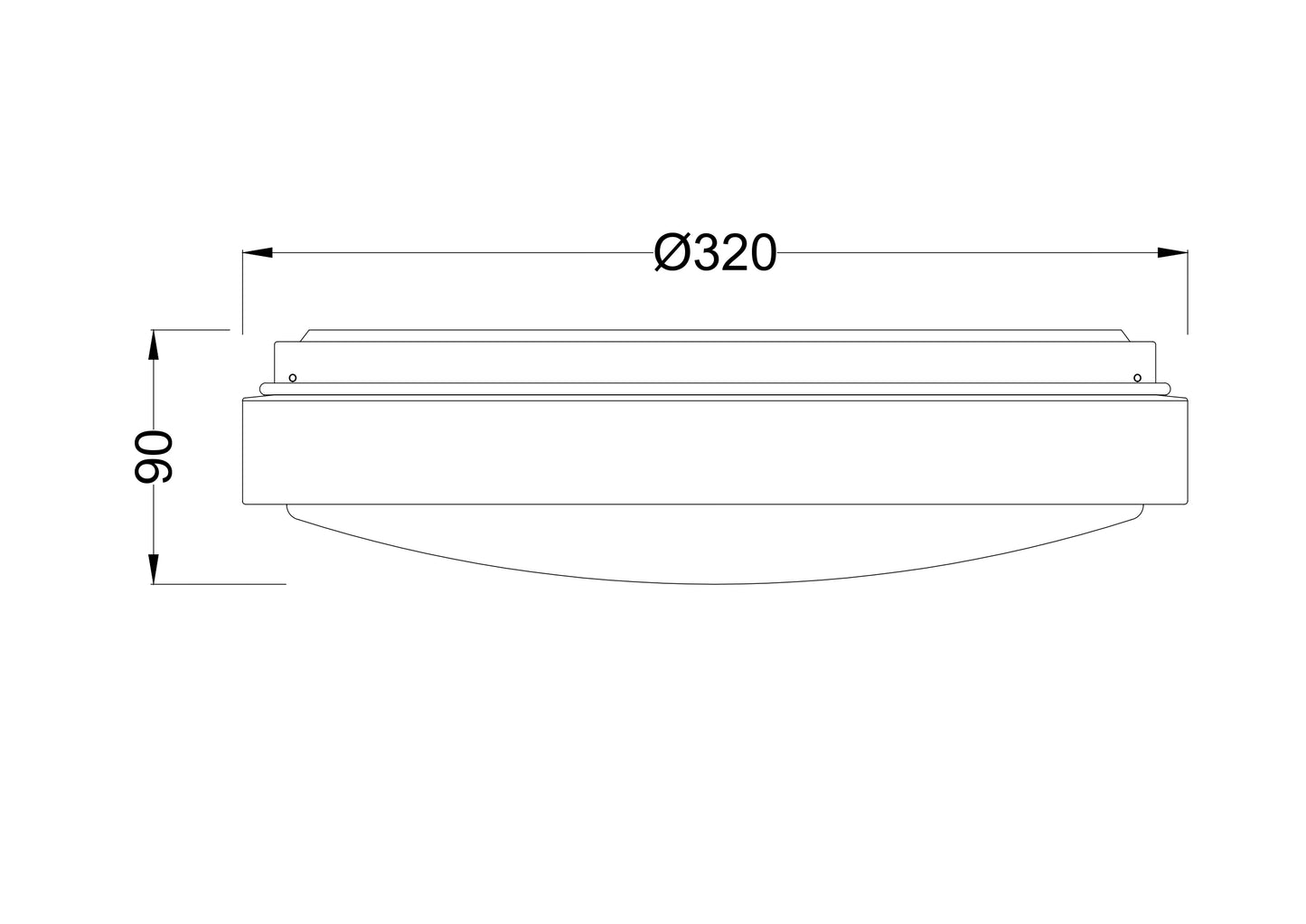 12” Led CCT Selectable Flush Mount 24W / 120V