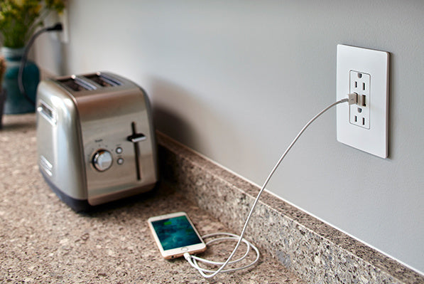 Screwless Decorator One-Gang Wall Plate Matte White Finish