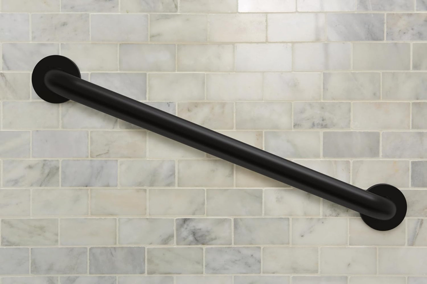 Moen Home Care Matte Black 24" Concealed Screw Grab Bar #R8924BL