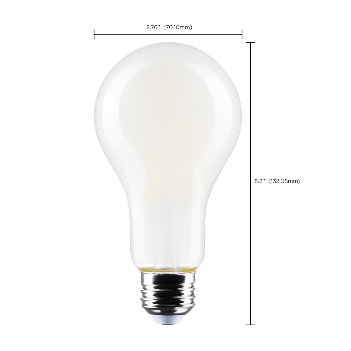 LED A21 18.5W A21 Frosted/ Dimmable 120 Volt/ E26 Medium base/ 2610 Lumens