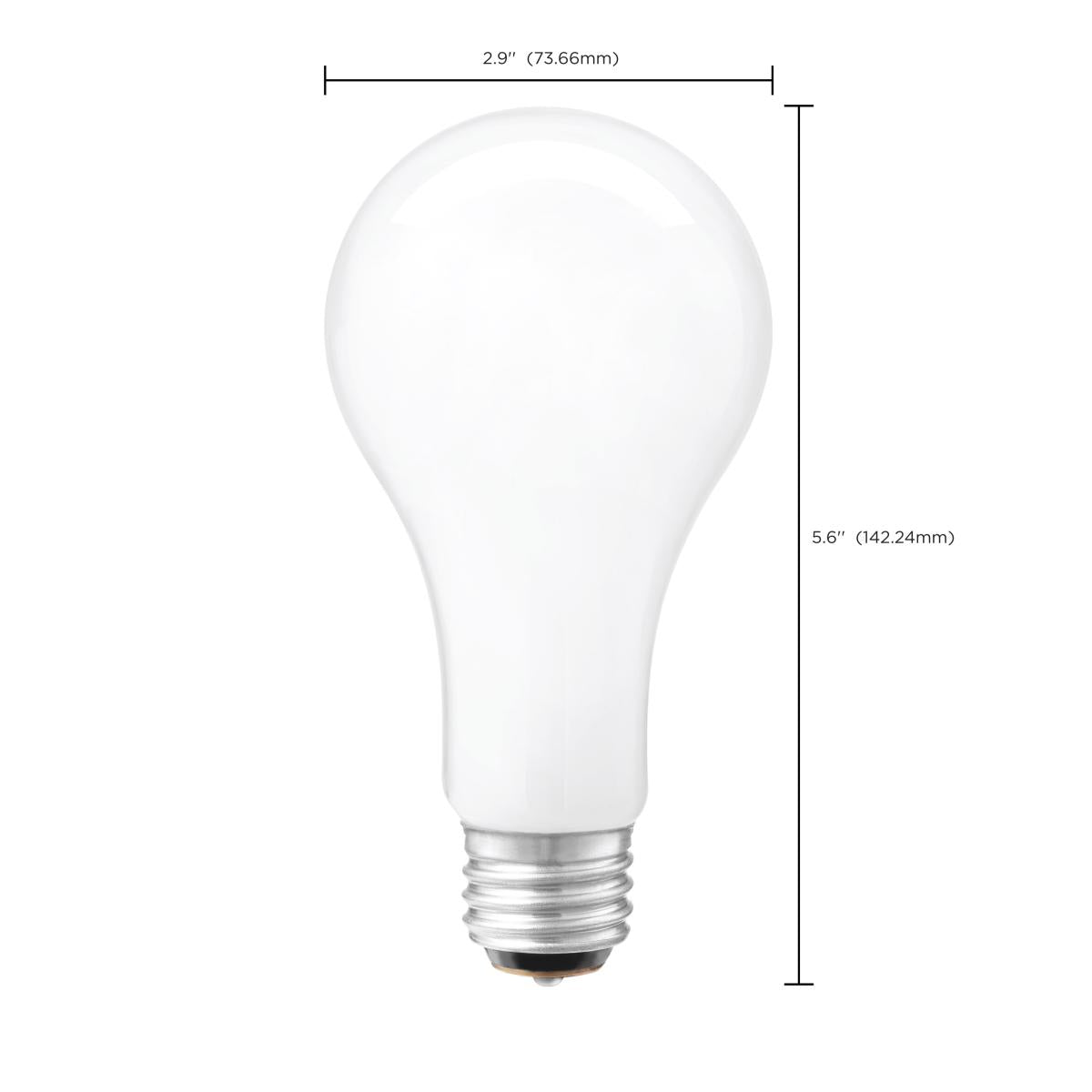 LED A23 21W Frosted/ Non-Dimmable 120 Volt/ E26 Medium base/ 2900 Lumens