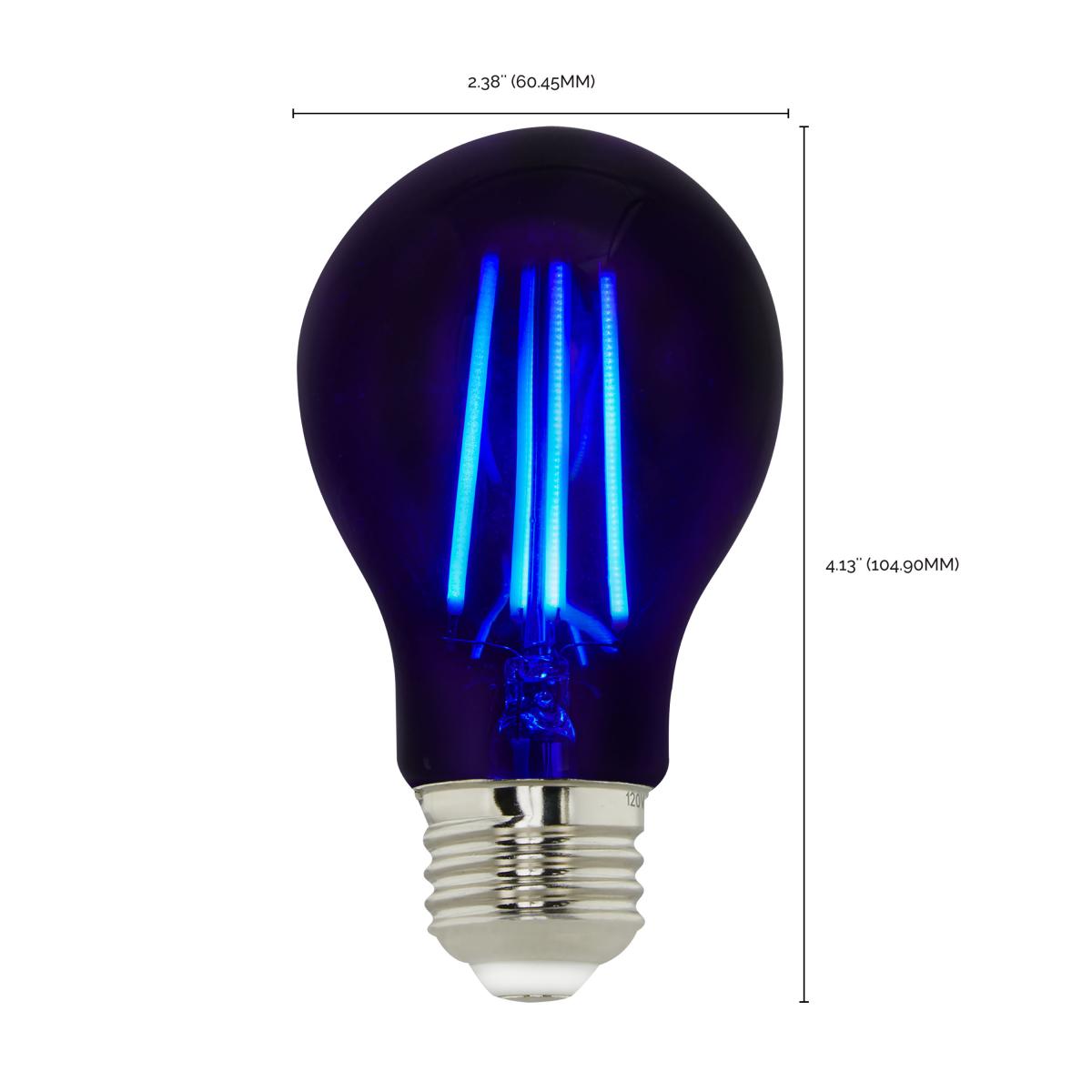 LED A19 6.5W Black / Non-Dimmable 120 Volt/ E26 Medium Base/110-120 Lumens