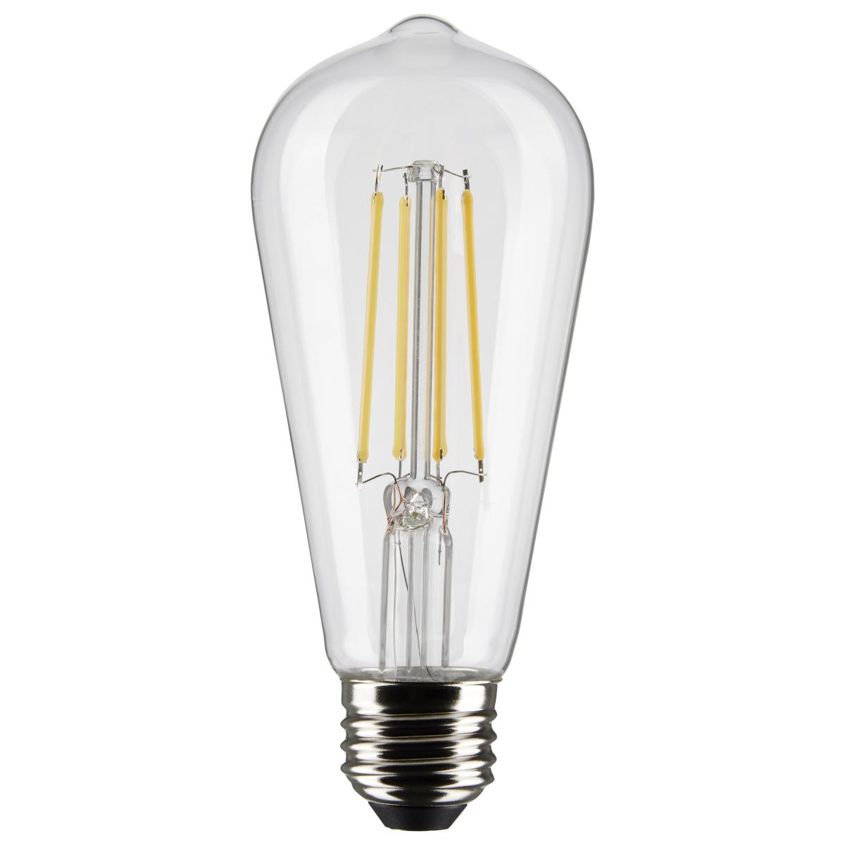 LED ST19 8W Clear/ Dimmable 120 Volt/ E26 Medium base/ 800 Lumens