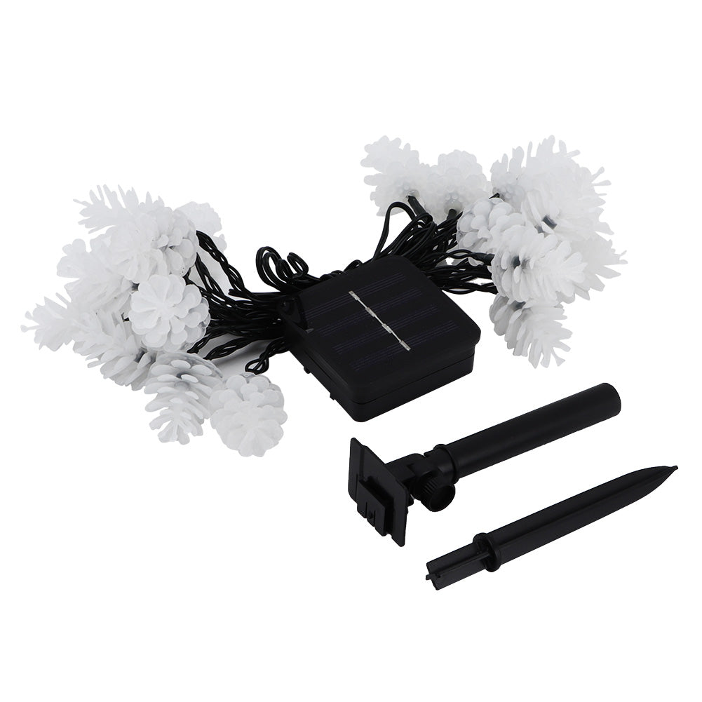 Solar String Light 20LED Pine Nut RGB 17ft