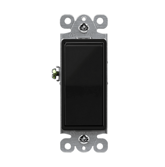 3-Way Decorator Switch Glossy Black Finish