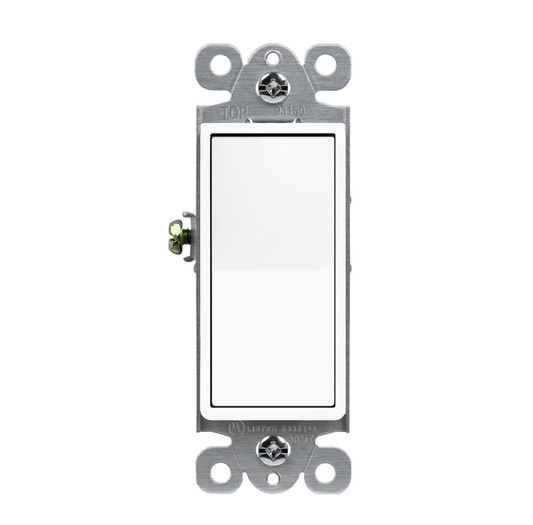 3-Way Decorator Switch Glossy White Finish