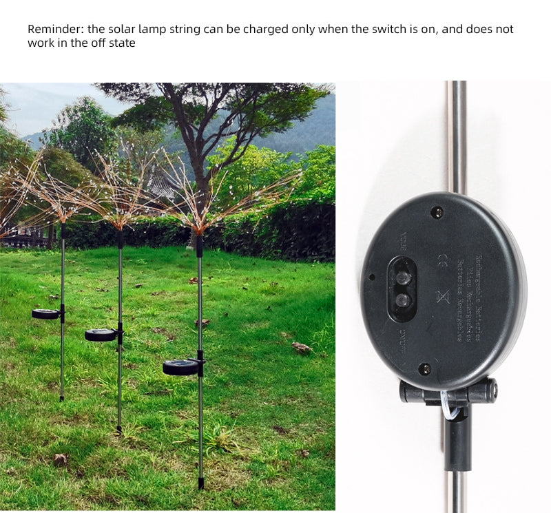 Solar 150LED Fireworks Lamp (Pack of 2pcs)