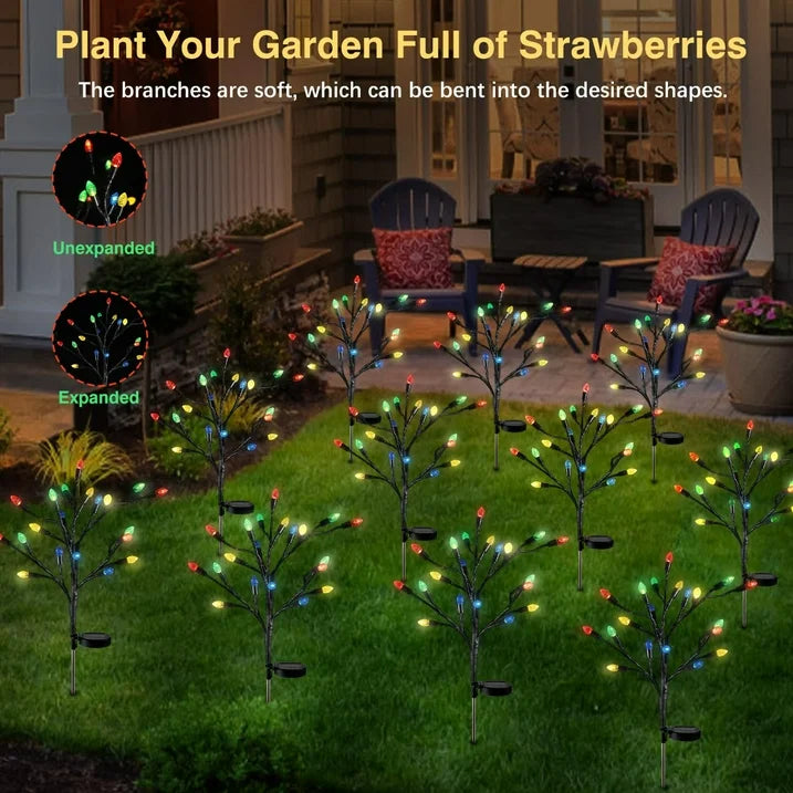 Solar 20-Head Strawberry Tree Light (1 pc)
