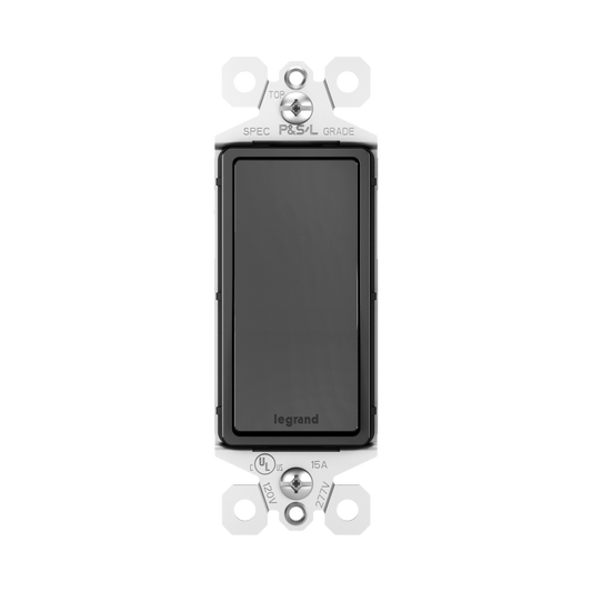 3-Way Decorator Switch Matte Black Finish