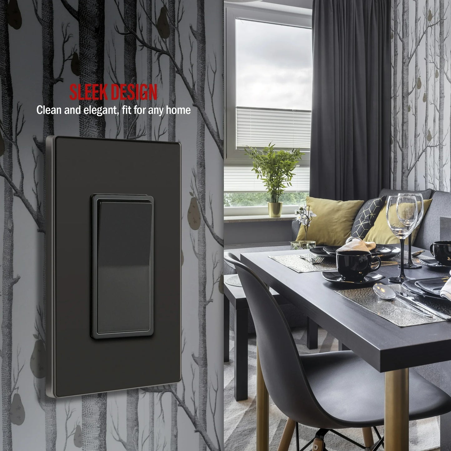 Single Pole Decorator Switch Dark Bronze Finish