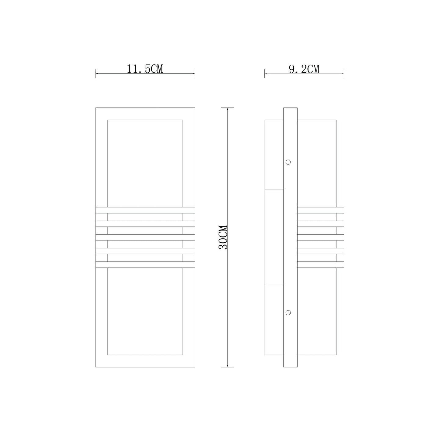 Salinas Series / Outdoor Wall Mounted 2 - Aluminum Light