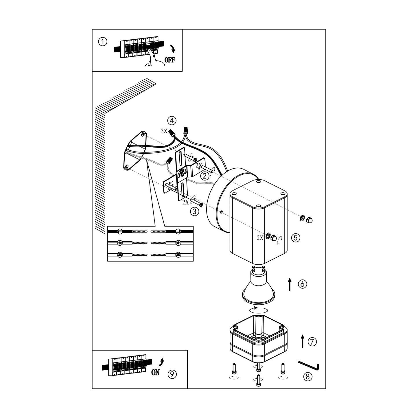 Dorado 1 Series / Outdoor Wall Mounted 1 - Down Aluminum Light