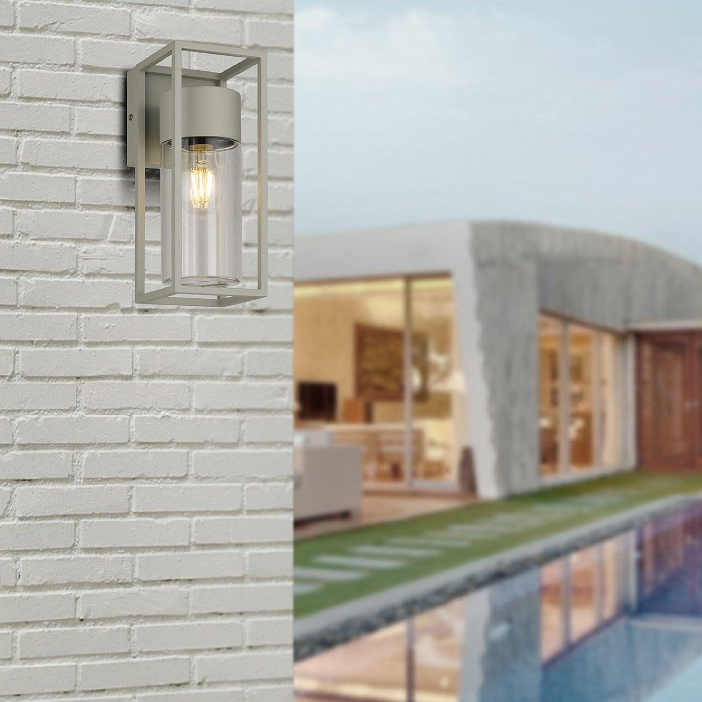Lajas Series / Outdoor Wall Mounted 1 - Down Aluminum Light