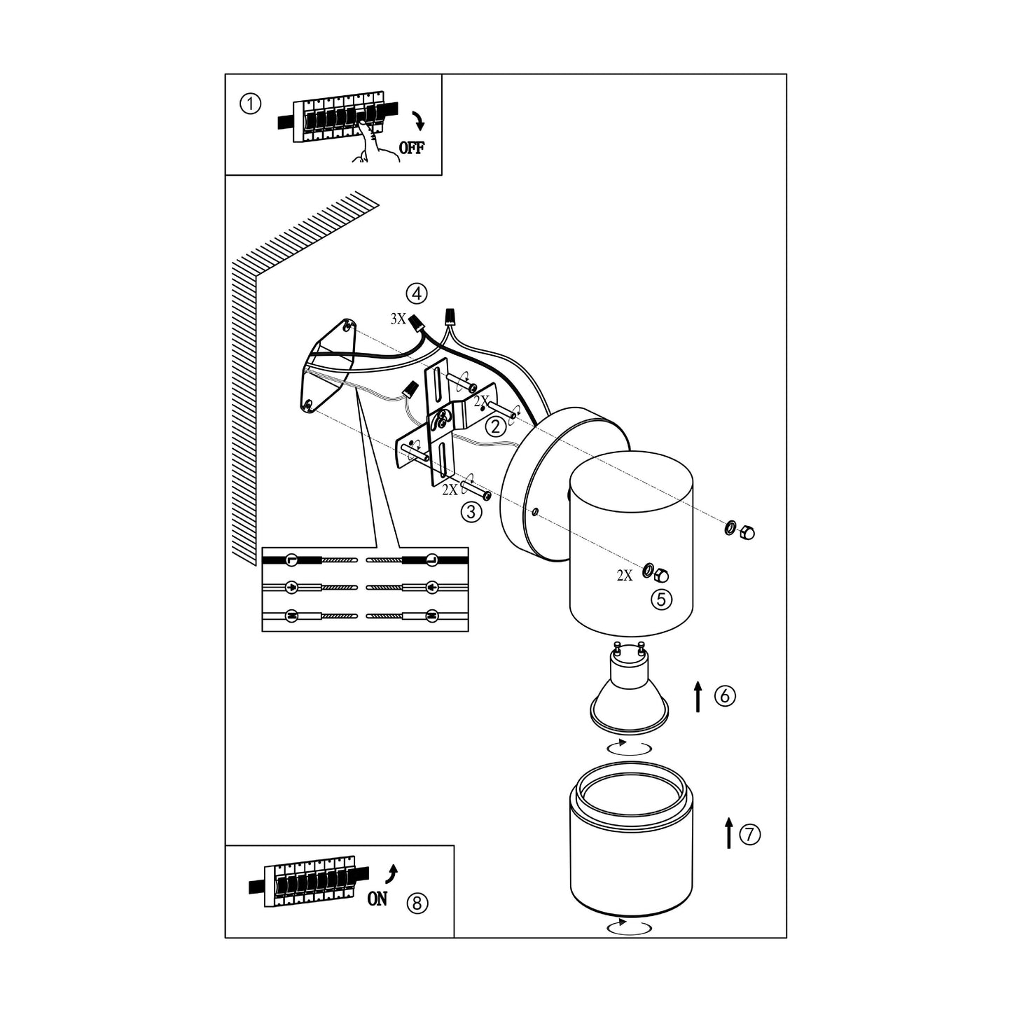 Palo Seco 1 Series / Outdoor Wall Mounted 1 - Down Aluminum Light