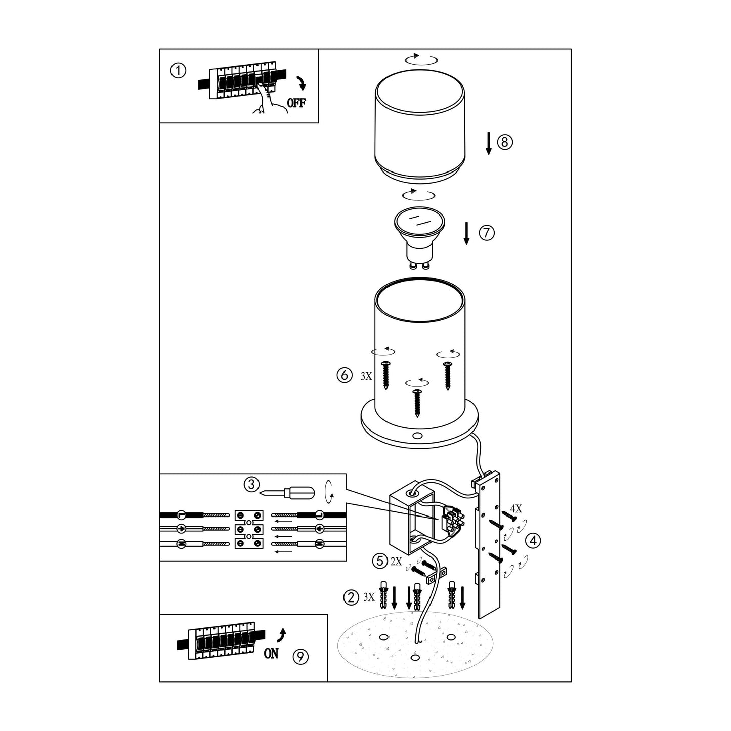 Palo Seco Series / Outdoor Floor Mounted Bollard and Pathway Aluminum Light