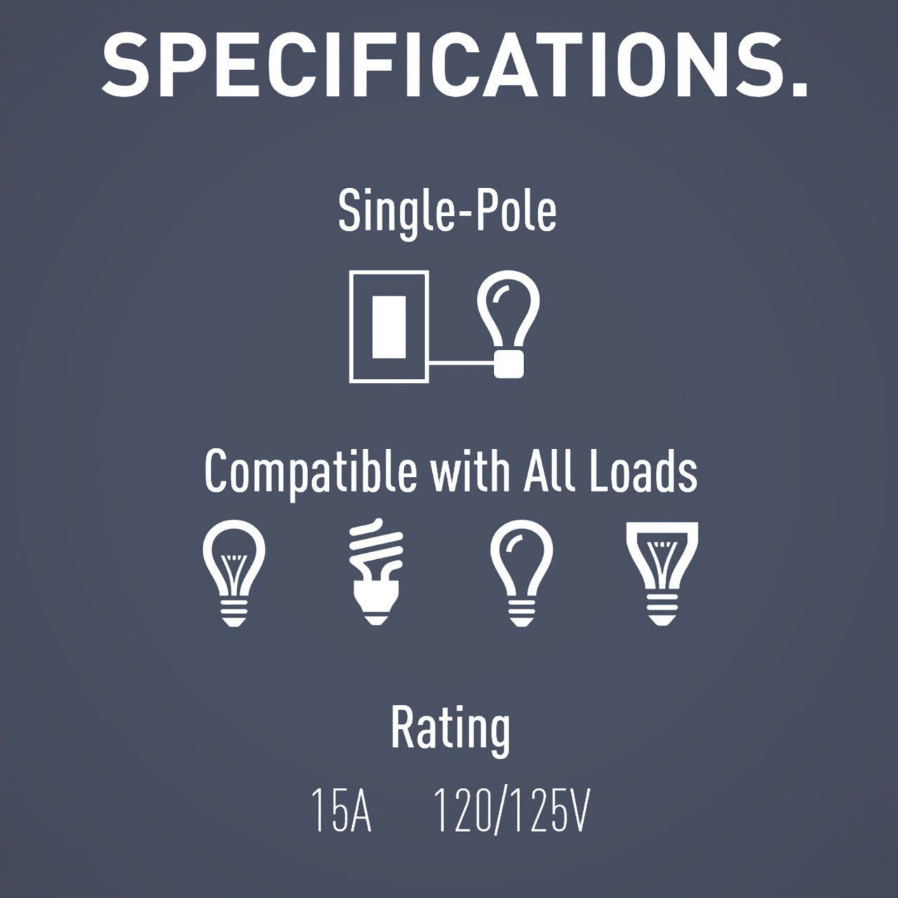 Two Single Pole Decorator Switches Combination Device Matte White Finish