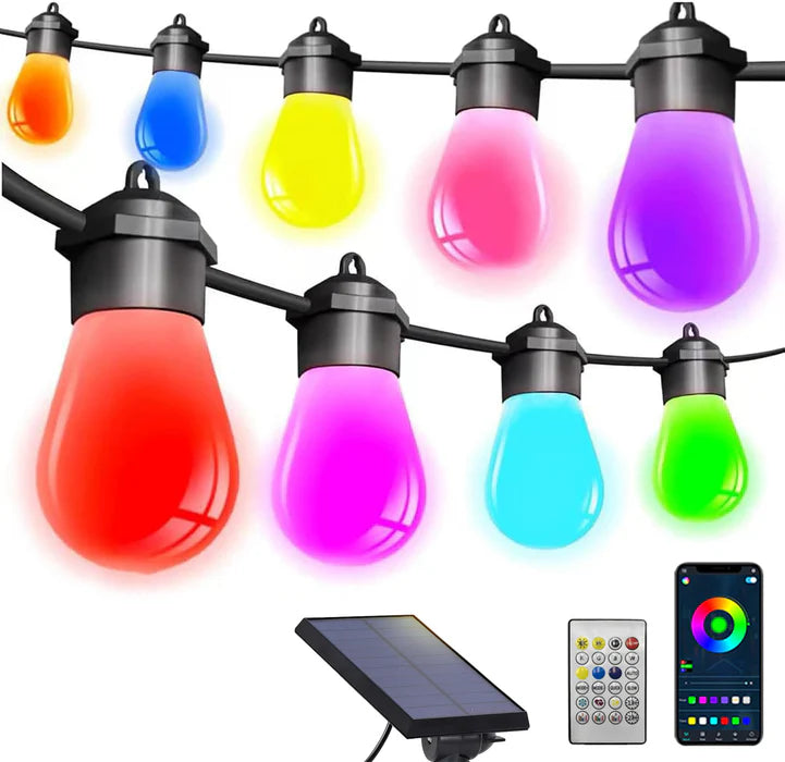 Solar Mobile APP Music + Remote Control 20 Lights S14
