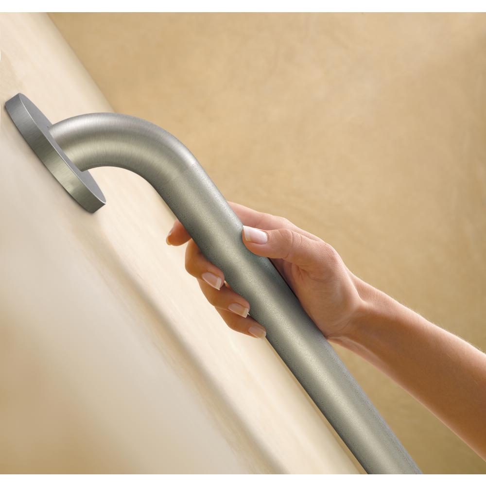 Moen Home Care Peened 18" Concealed Screw Grab Bar #LR8918P