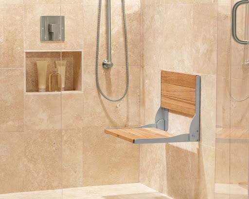 Moen Home Care Teak Folding Shower Seat #DN7110