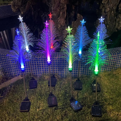 Solar Christmas Tree Ground Light (Pack of 2 pcs)
