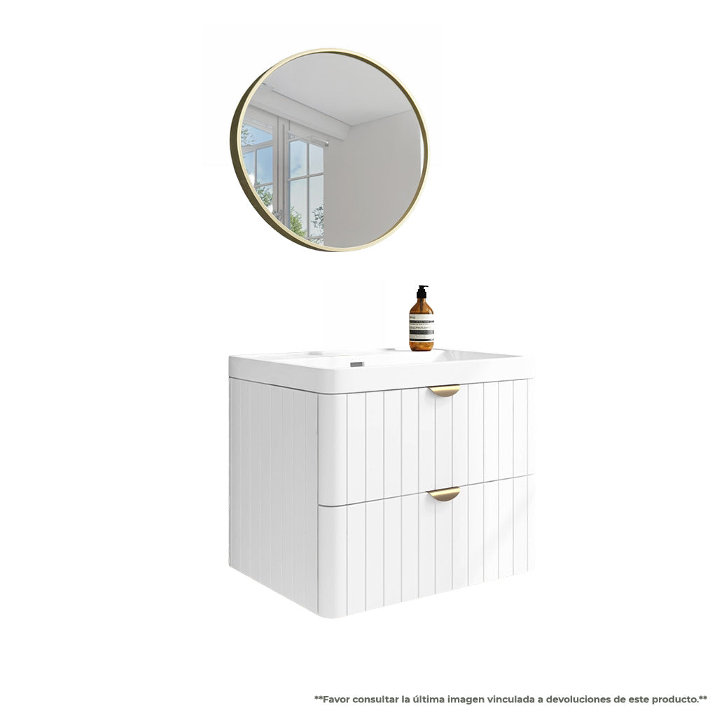 Vanity EKO PVC White & Gold 32" / PVW - 76