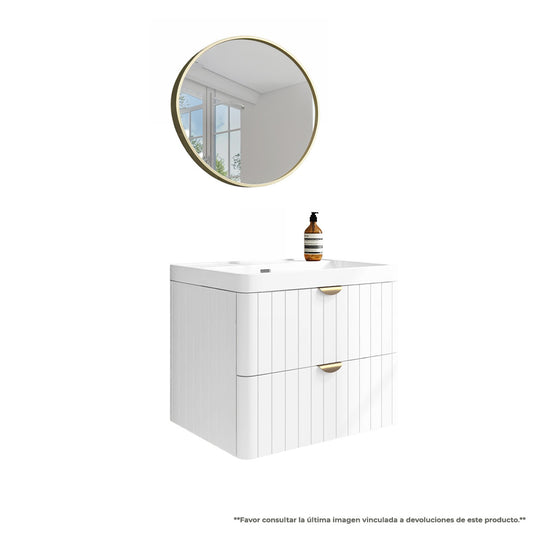 Vanity EKO PVC White & Gold 32" / PVW - 76