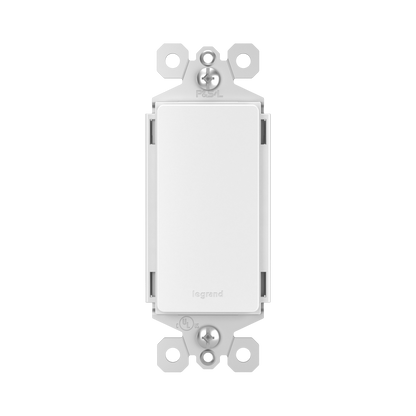 1-Gang Decora Blank Adapter Insert Matte White Finish