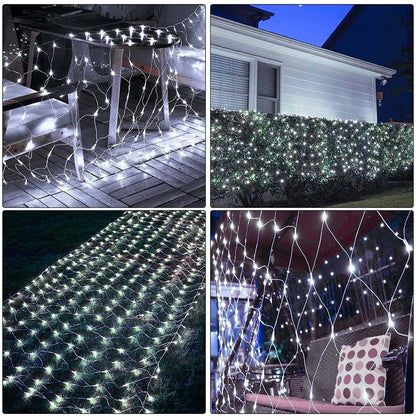 Solar 192 Lights 3x2 Meters Fishing Net Light String