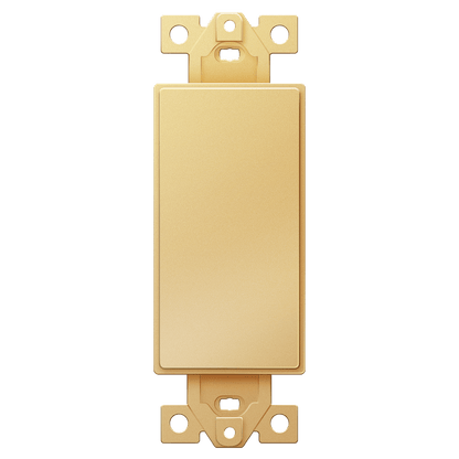 1-Gang Decora Blank Adapter Insert Gold Finish