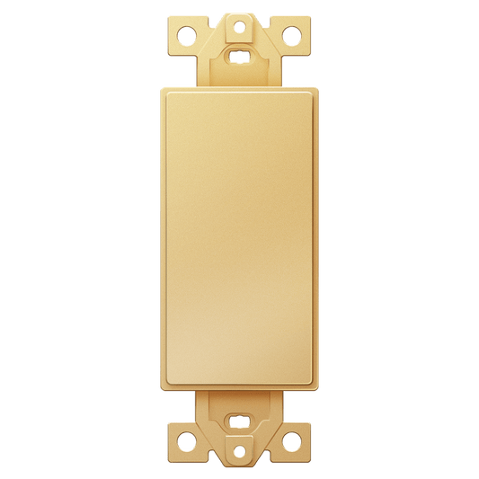 1-Gang Decora Blank Adapter Insert Gold Finish