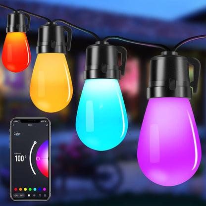 Solar Mobile APP Music + Remote Control 20 Lights S14