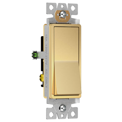 3-Way Decora Switch Gold Finish