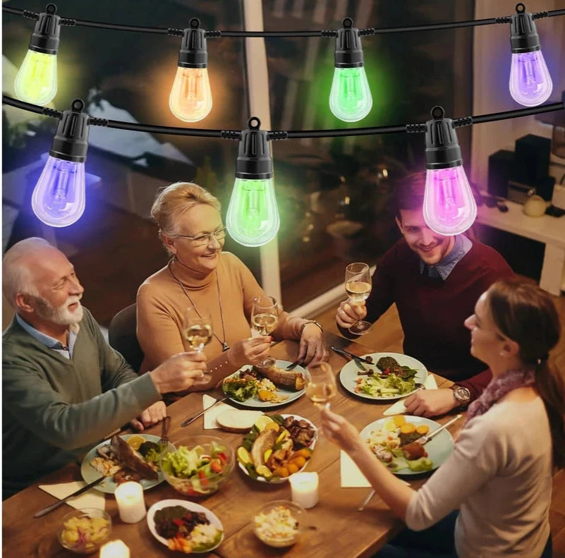 Solar Mobile APP Music + Remote Control 20 Lights S14