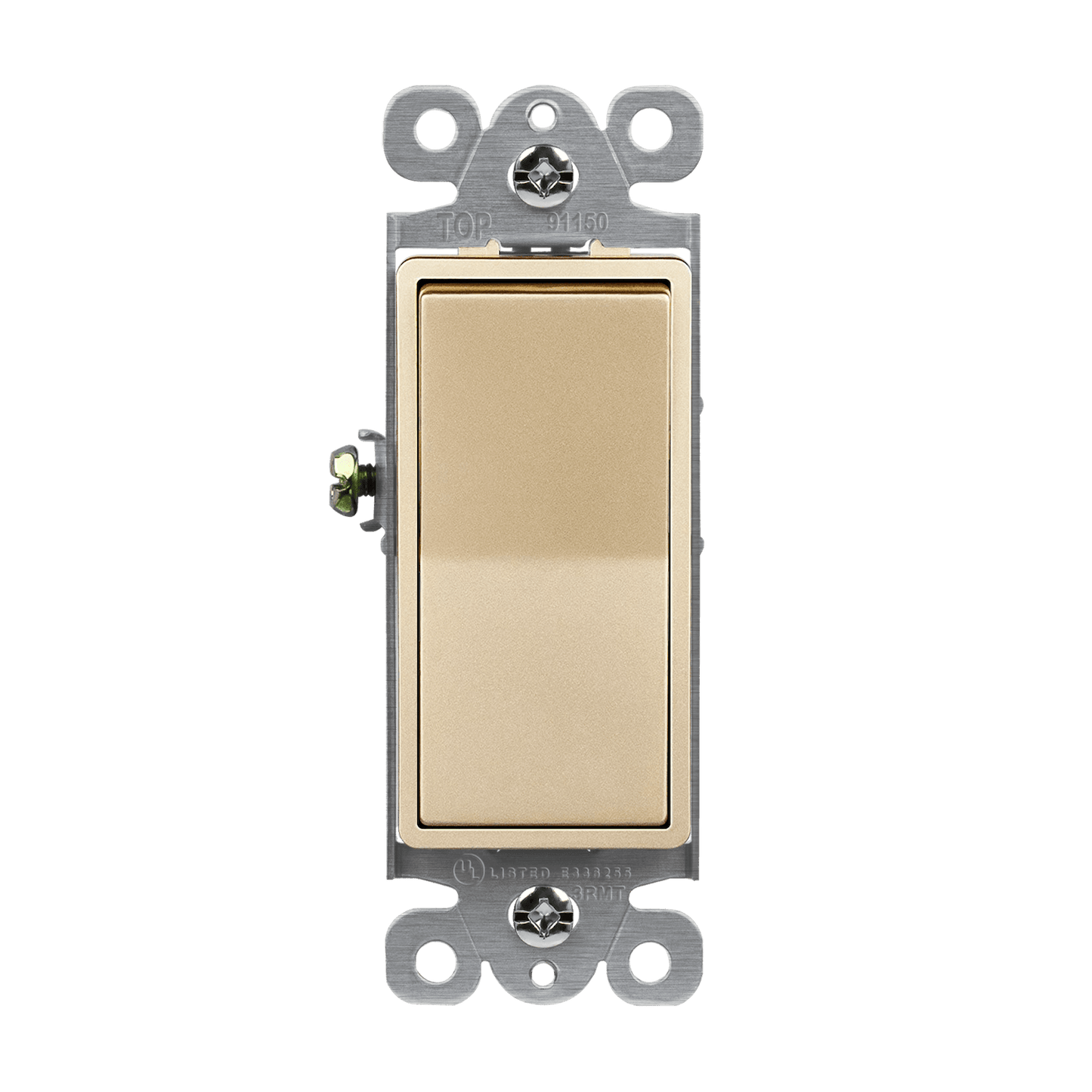 Single Pole Decora Switch Gold Finish