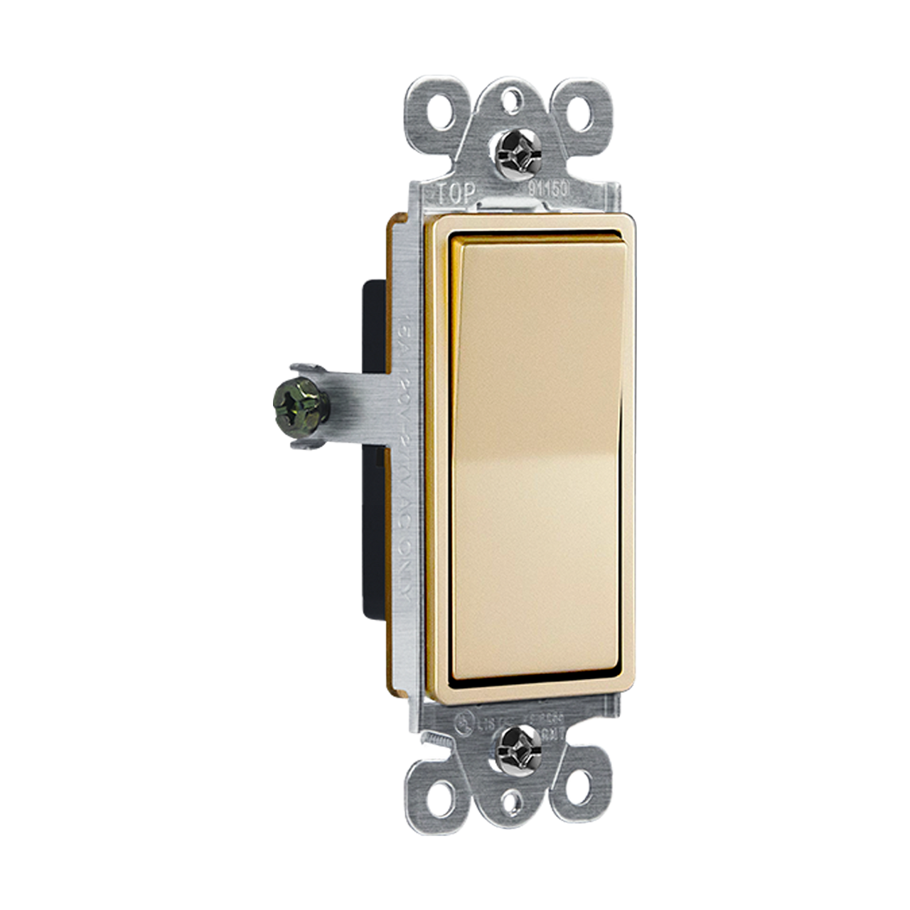 Single Pole Decora Switch Gold Finish