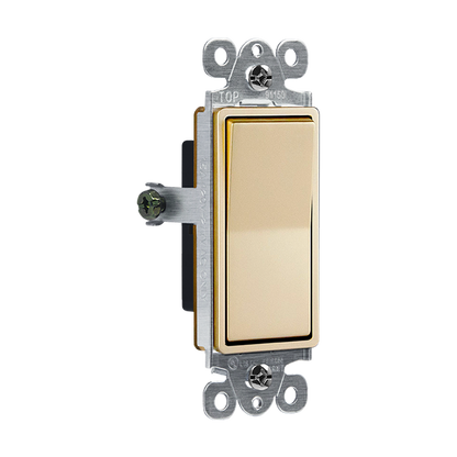 Single Pole Decora Switch Gold Finish