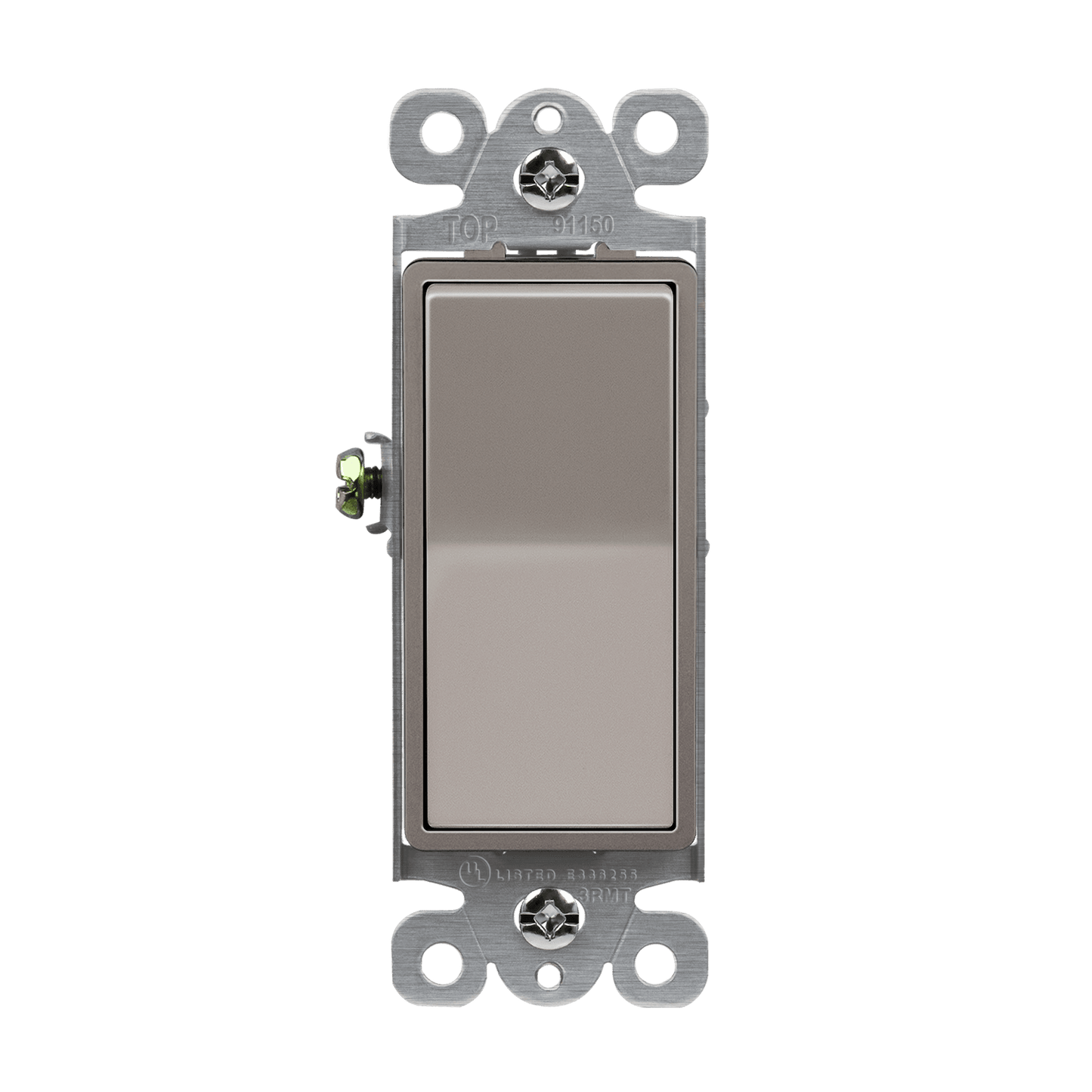 Single Pole Decora Switch Nickel Finish