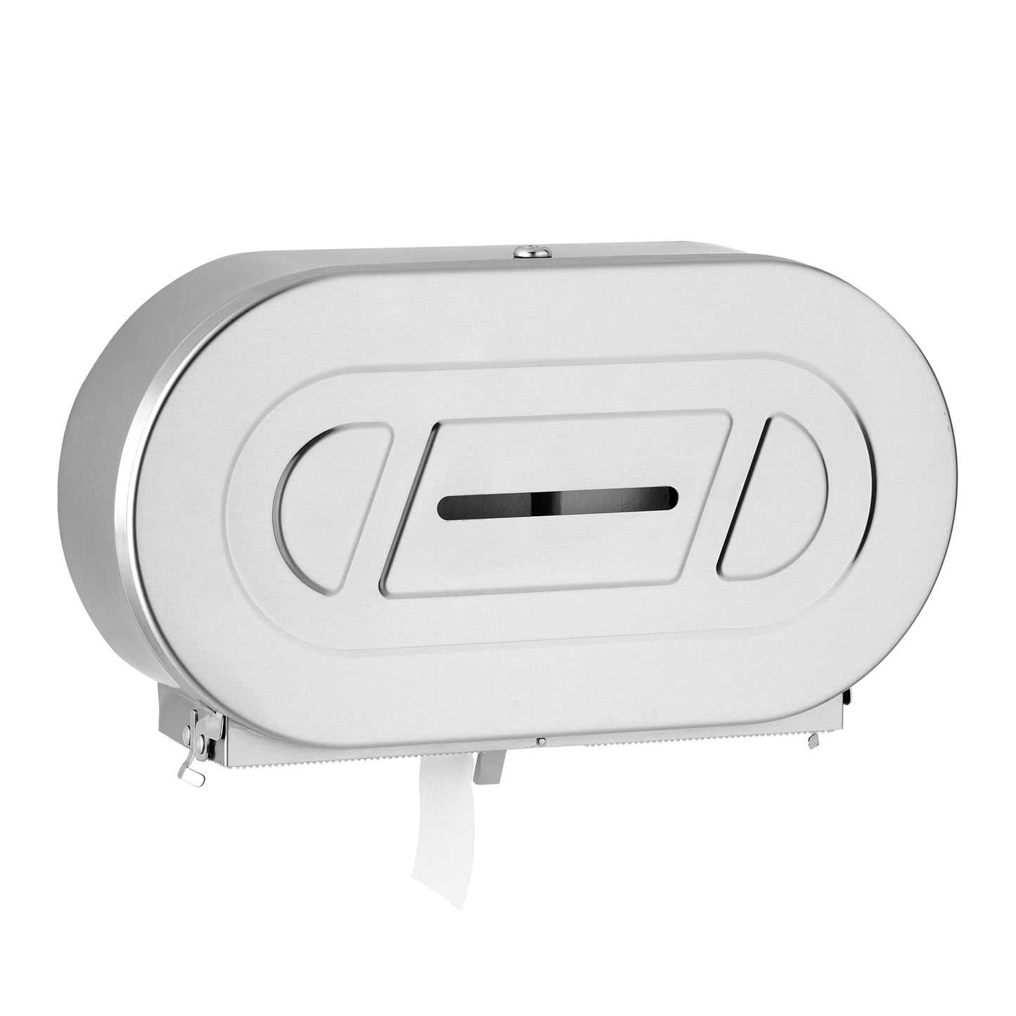 Bobrick Commercial Care Twin Jumbo Toilet Tissue Dispenser Satin Finish