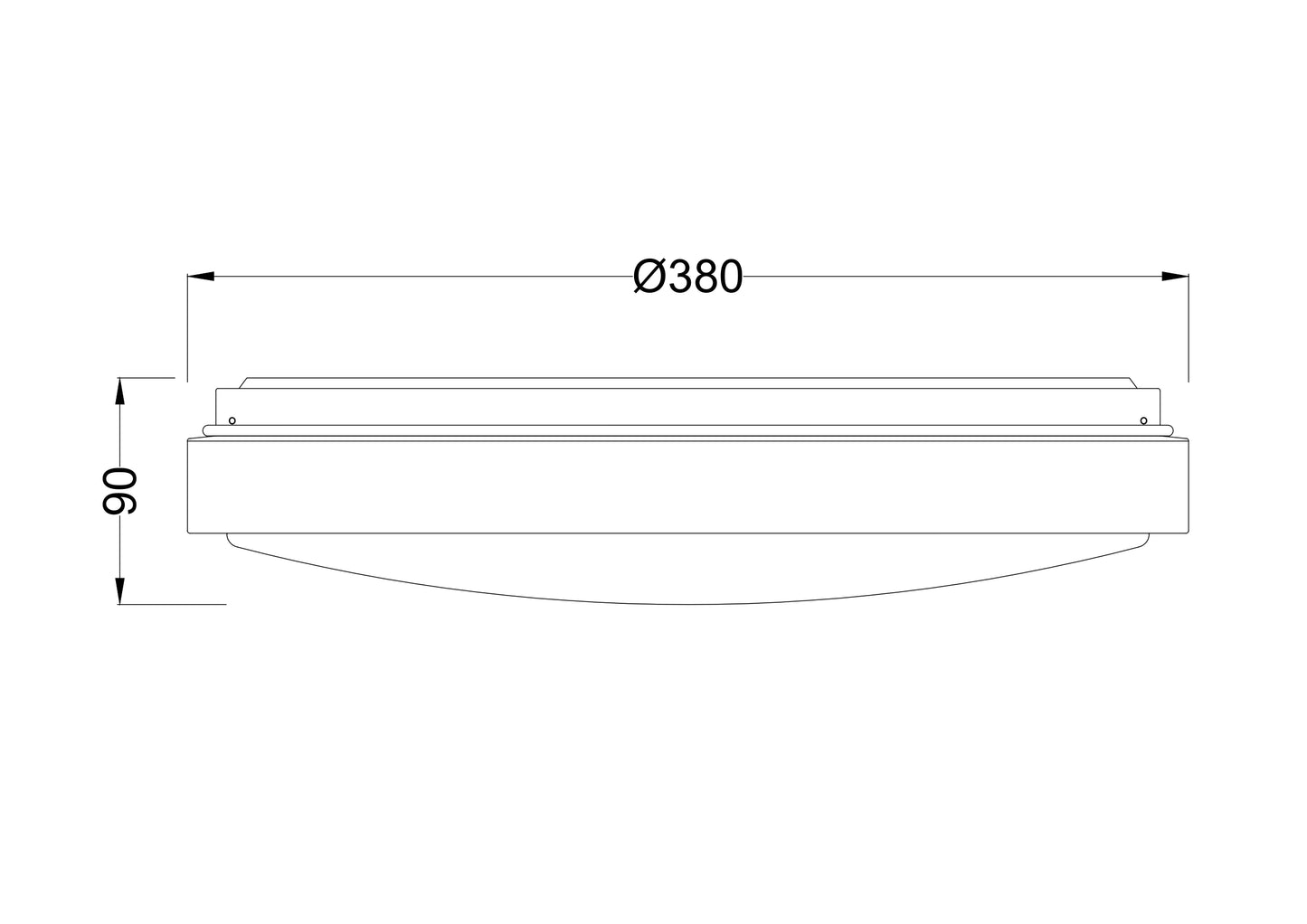 16” Led CCT Selectable Flush Mount 24W / 120V