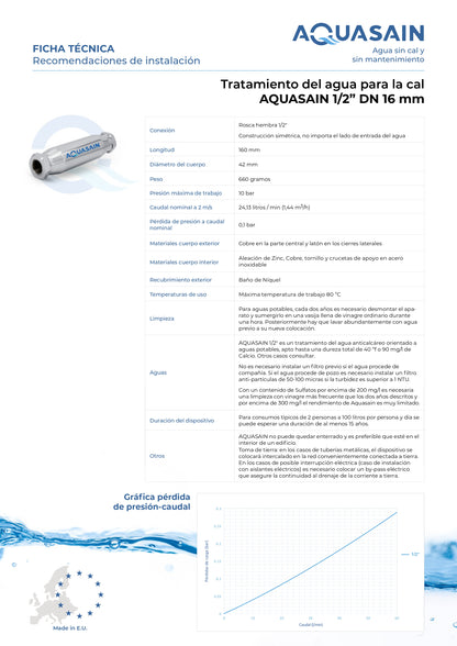 FILTRO DE AGUA AQUASAIN