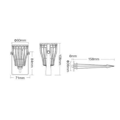 6W RGB CCT GARDEN LIGHT