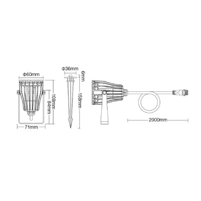 6W RGB CCT SMART LED GARDEN LIGHT