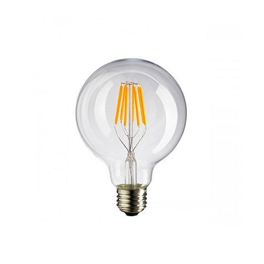 LED G80 6W Clear/ Dimmable 110 Volts / E26 Medium base/ 6500K
