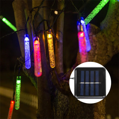 Solar String Light 20LED Ice Cone RGB 17ft