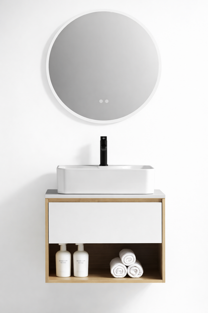 Vanity EKO PVC White & Pine 24" / PVW - 07