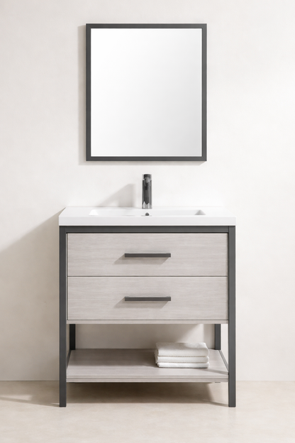 Vanity EKO PVC Grey & Black 32" / PVW - 02